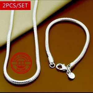 5 mm necklace and bracelet set